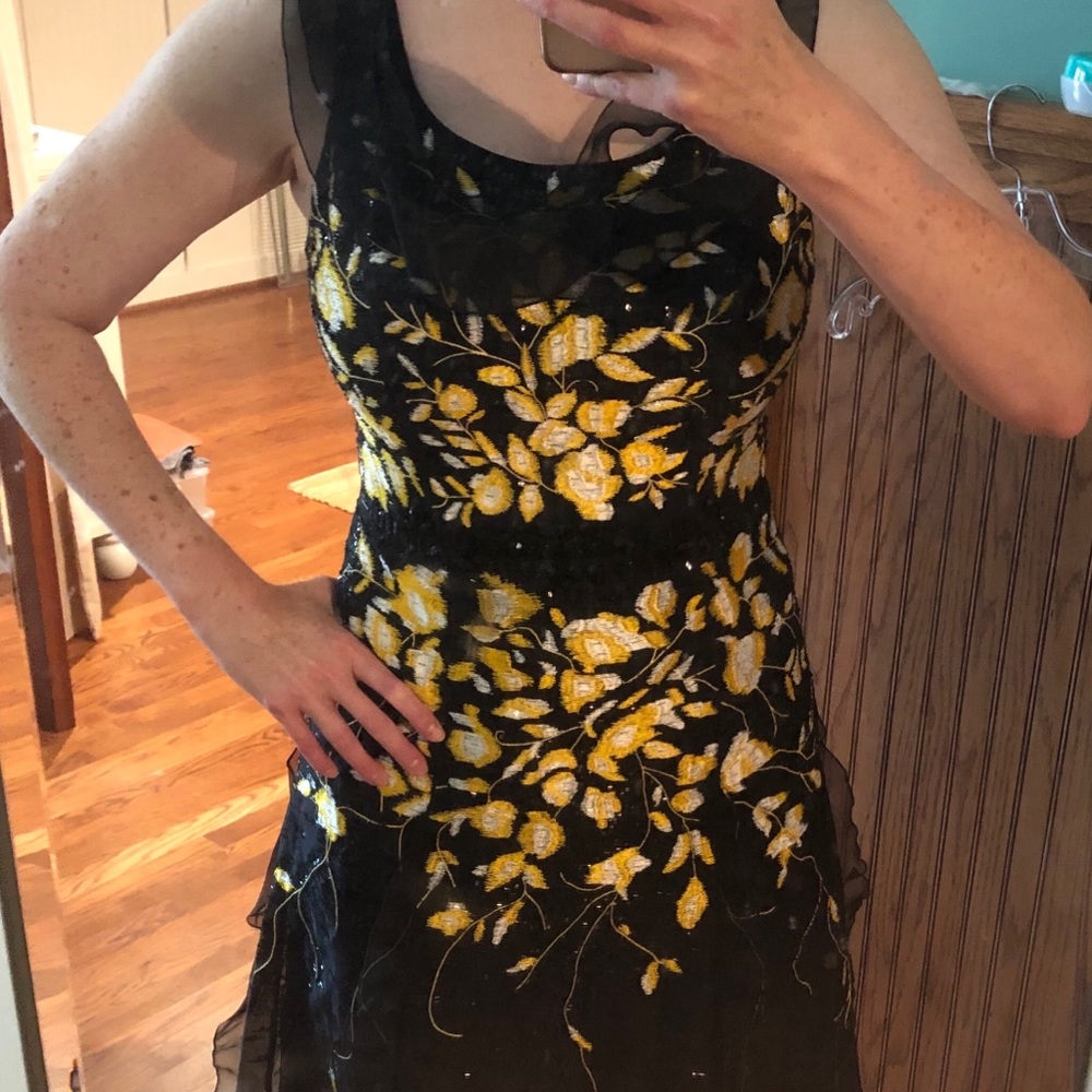 Carolina Herrera embroidered & beaded dress.